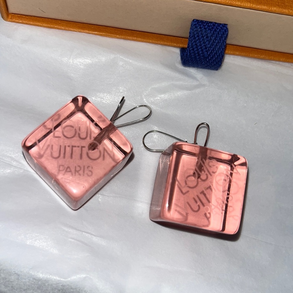 Auth LOUIS VUITTON Hair Tie EARRINGS